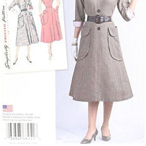 Simplicity Creative Patterns US8251U5 8251 Simplicity Pattern 8251 Misses' Vintage 1950's Onepiece Dresses, Size: U5 (16-18-20-22-24),,