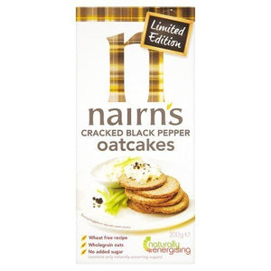 Nairns Limited Edition Cracked Black Pepper Oatcakes 200g