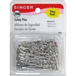 Singer Asst Safety Pins Value Pack, Multisize, 200-Count