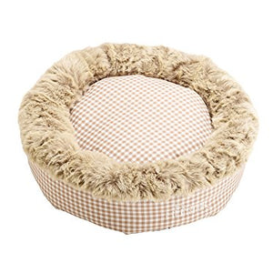 Cat- And Dog Bed Astana 50X50 Cm Brown Checked, With Plush | Hunter
