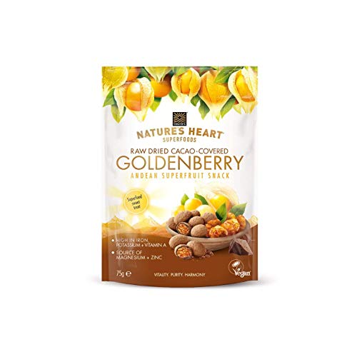 Natures Heart Raw Chocolate Covered Golden Berries 75g