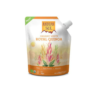 Lost Coast Food Andean Sol Organic White Royal Quinoa, 500 g, Lot of 2