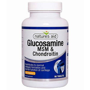 Natures Aid - Glucosamine, MSM & Chondroitin - 90 Tablets