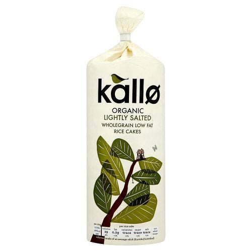 Kallo Organic Original Rice Cakes 130 g (Pack of 6)