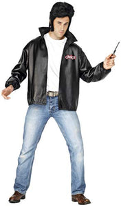 Smiffys Men's Grease T-Birds Jacket, Size: M, Colour: Black, 27488