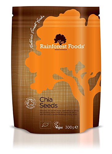 Rainforest Foods Organic Chia Seeds 300g X 2 (Pack of 2)