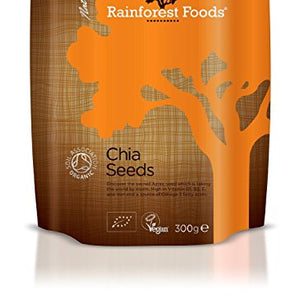 Rainforest Foods Organic Chia Seeds 300g X 2 (Pack of 2)