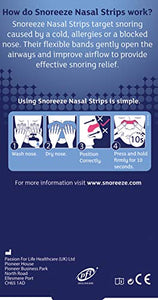 Snoreeze Small/Medium Snoring Relief Nasal Strips - Pack of 10