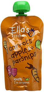 Ella's Kitchen Stage 1 From 4 Months Organic Carrot, Apple and Parsnip 120 g (Pack of 7)