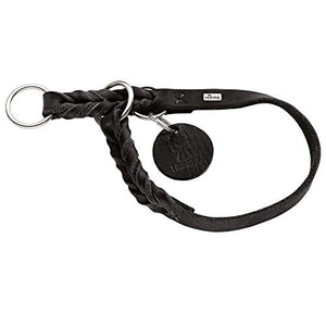 Training Collar Solid Education, 50 Soft Genuine Cow Leather, Black | Hunter