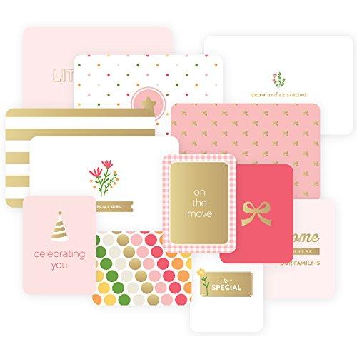 Project Life Specialty Foil Card Pack 12/Pkg-Baby Girl Edition