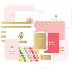 Project Life Specialty Foil Card Pack 12/Pkg-Baby Girl Edition
