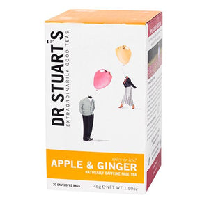 Dr Stuarts Apple and Ginger Enveloped Tea (Pack of 4, Pack of 60)