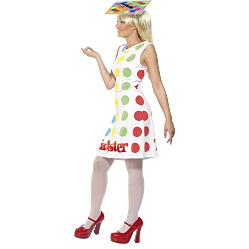 Smiffy's Ladies Twister Costume, Dress and Hat, Multi Coloured