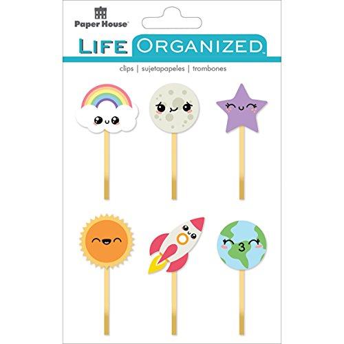 Paper House Productions Kawaii Stationery 3, 3-Pack, Epoxy Clips