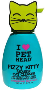 Pet Head Fizzy Kitty Mousse 190Ml Straw/Lemon | Gor Pets