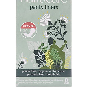 Pack of 7 x Natracare Natural Curved Panty Liners - 30 Pack