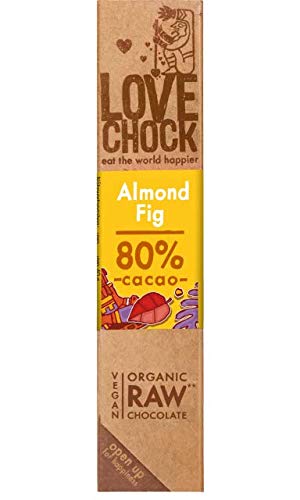 Lovechock | Raw Organic Chocolate Almond & Fig | 12 X 40G
