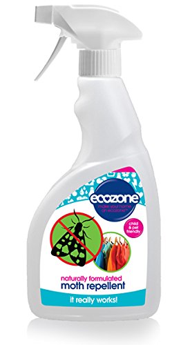 Ecozone Moth Repellent, 500ml, Natural Formula, Long Lasting Protection, Suitable For All Fabrics