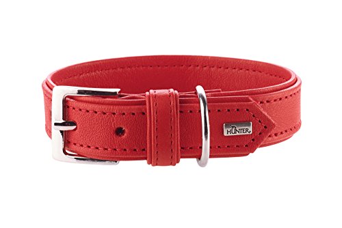 Collar Wallgau, 40 Red, Leather | Hunter