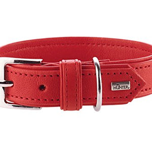 Collar Wallgau, 35 Red, Leather | Hunter