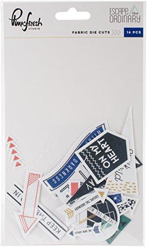 Pinkfresh Studio Escape The Ordinary Fabric Die-Cuts 16/Pkg-
