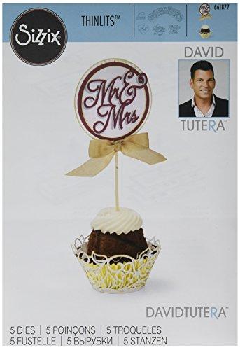 Sizzix Thinlits Die Set Cupcake Wrapper and Toppers, 5-Pack