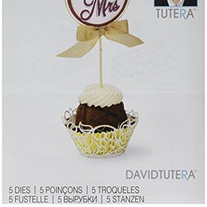 Sizzix Thinlits Die Set Cupcake Wrapper and Toppers, 5-Pack