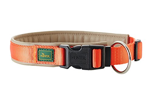 Collar Sevilla Vario Plus 28-30 Cm, 15 Mm Nylon Orange/Artificial Leather Taupe | Hunter