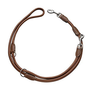Training Leash Round & Soft 10/200 Nickel, Nappa Brown | Hunter
