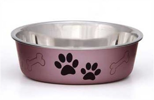 Metallic Bella Bowls Medium-Grape | Loving Pet Products