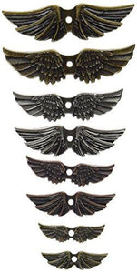 Prima Marketing Mechanicals Metal Winged Embellishments