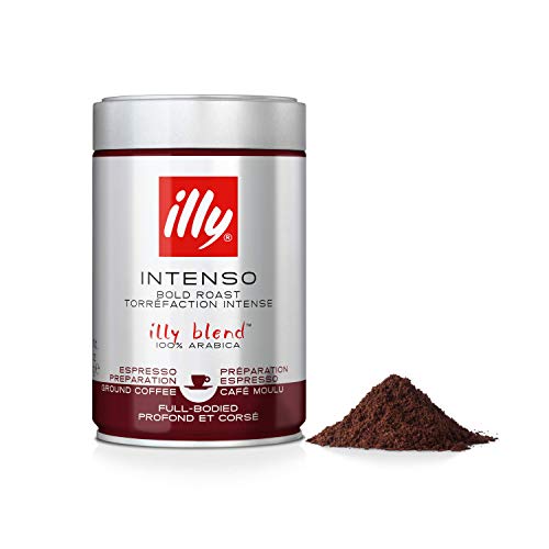 illy Intenso Bold Roast Ground Coffee, 250g (Pack of 2)