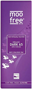 Moo Free 65% Dark Chocolate Bar 80g (Pack of 12)