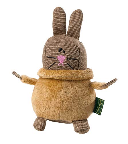 Dog Toy T-Neck Rabbit, Approx. 14 Cm Brown  Pack Of 3 | Hunter