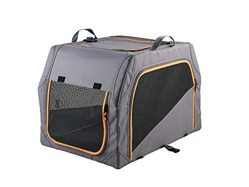 Dog Transport Box Alu-Frame 61X45,5X43 Cm Anthracite/Orange | Hunter