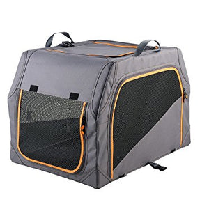 Dog Transport Box Alu-Frame 106X71X68,5 Cm Anthracite/Orange | Hunter