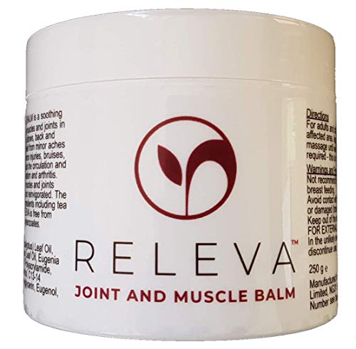 RELEVA Joint and Muscle Relief Balm (250 g) - 100% Natural Ingredients for Sore and Painful Joints and Muscles. Easily Absorbed and Pleasant Smelling.