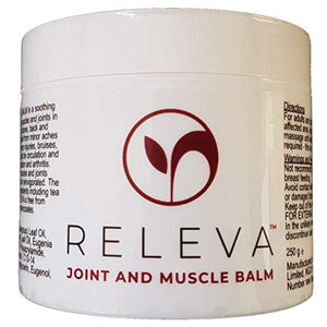 RELEVA Joint and Muscle Relief Balm (250 g) - 100% Natural Ingredients for Sore and Painful Joints and Muscles. Easily Absorbed and Pleasant Smelling.