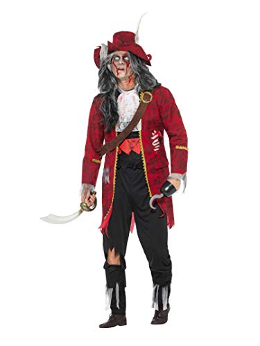 Smiffys 46866M Latex Deluxe Zombie Pirate Captain Costume (Medium)