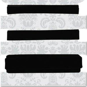Ruby Rock-It BWT28 Wedding Trims 3 Meters-Pkg -3.28 Yards-Black - 3 Styles-1 Meter Each