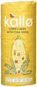 Kallo Chia Seed Corn Cake 130g (Pack of 6)