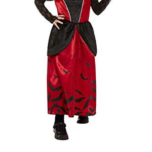 Smiffys 51054M Vampire Costume, Girls, Black, M - Age 7-9 years