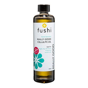 Fushi Really Good Cellulite Oil 100ml | Best for Thighs, Hips & Bottom, Lumpy Skin and Uneven Skin | Reduces appearance of Cellulite, Boosts Circulation, Tons & Firms | Ethical, Vegan, Made in the UK