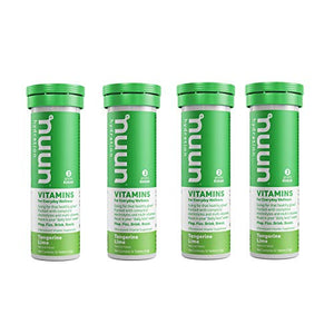 Nuun Vitamins: Tangerine Lime Daily Hydration Supplement (4 Tubes of 12 Tabs)