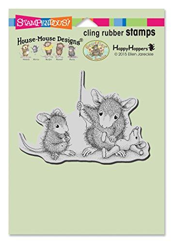 STAMPENDOUS House Mouse Cling Rubber Stamp Teddy Mend