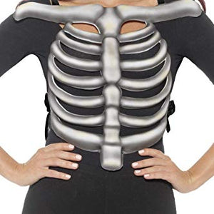 Smiffys 45211 Skeleton Rib Cage Top, Unisex, White, One Size
