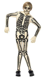 Smiffys Men's Skeleton Second Skin Suit, Size: L, Colour: Black and White, 43026