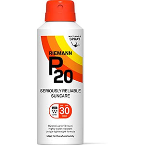 Riemann P20 Sunscreen SPF30 Multi-angle Spray 150ml | Long Lasting UVA & UVB Protection for up to 10 hours | Highly Water Resistant