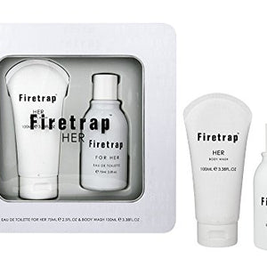 FIRETRAP 75ML Eau De Toilette, 100ML SHOWERGEL for HER -TIN Set